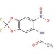 N-(2,2-Difluoro-6-nitro-benzo[1,3]dioxol-5-yl)acetamide (CAS 1736-66-9) - chemical structure image