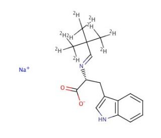 N-(2,2-Dimethylpropylidene)-L-tryptophan Monosodium Salt (CAS 170458-95-4) - chemical structure image