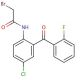 N-[2-(2-Fluorophenyl)-4-chlorophenyl-2-bromoacetamide (CAS 1584-62-9) - chemical structure image