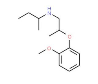 N-[2-(2-Methoxyphenoxy)propyl]-2-butanamine - chemical structure image