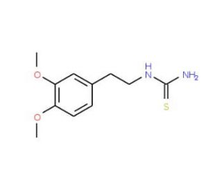 N-[2-(3,4-dimethoxyphenyl)ethyl]thiourea (CAS 21714-26-1) - chemical structure image