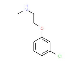 N-[2-(3-chlorophenoxy)ethyl]-N-methylamine (CAS 102308-82-7) - chemical structure image