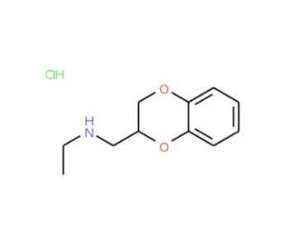 N-(2,3-dihydro-1,4-benzodioxin-2-ylmethyl)-N-ethylamine hydrochloride (CAS 21398-66-3) - chemical structure image