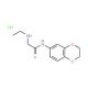 N-2,3-dihydro-1,4-benzodioxin-6-yl-2-(ethylamino)acetamide hydrochloride (CAS 100254-21-5) - chemical structure image