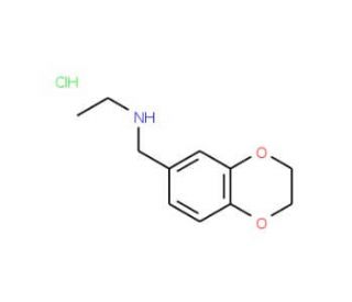 N-(2,3-dihydro-1,4-benzodioxin-6-ylmethyl)-N-ethylamine hydrochloride - chemical structure image