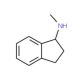 N-2,3-dihydro-1H-inden-1-yl-N-methylamine (CAS 2084-72-2) - chemical structure image