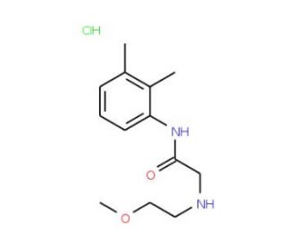 N-(2,3-dimethylphenyl)-2-[(2-methoxyethyl)amino]acetamide hydrochloride - chemical structure image