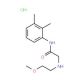 N-(2,3-dimethylphenyl)-2-[(2-methoxyethyl)amino]acetamide hydrochloride - chemical structure image