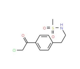 N-{2-[4-(2-chloroacetyl)phenyl]ethyl}methanesulfonamide - chemical structure image