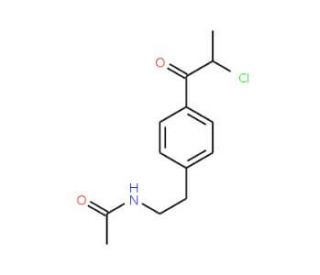N-{2-[4-(2-chloropropanoyl)phenyl]ethyl}acetamide - chemical structure image