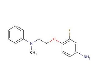 N-[2-(4-Amino-2-fluorophenoxy)ethyl]-N-methyl-N-phenylamine - chemical structure image