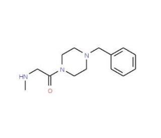 N-[2-(4-Benzylpiperazin-1-yl)-2-oxoethyl]-N-methylamine - chemical structure image