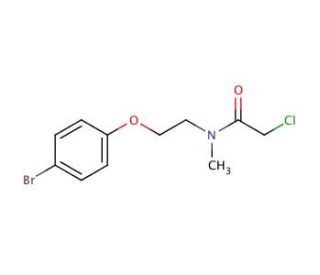 N-[2-(4-bromophenoxy)ethyl]-2-chloro-N-methylacetamide - chemical structure image