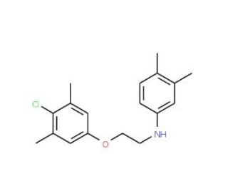 N-[2-(4-Chloro-3,5-dimethylphenoxy)ethyl]-3,4-dimethylaniline (CAS 1040685-85-5) - chemical structure image