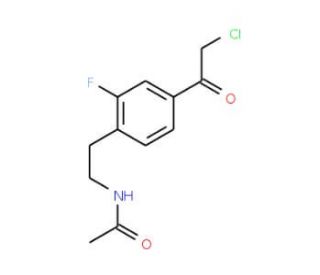N-{2-[4-(chloroacetyl)-2-fluorophenyl]ethyl}acetamide - chemical structure image