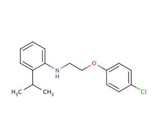 N-[2-(4-Chlorophenoxy)ethyl]-2-isopropylaniline - chemical structure image