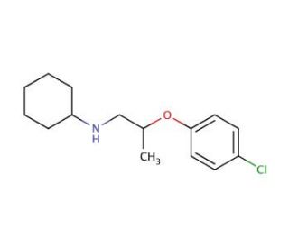 N-[2-(4-Chlorophenoxy)propyl]cyclohexanamine - chemical structure image