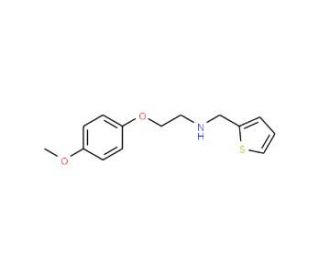 N-[2-(4-Methoxyphenoxy)ethyl]-N-(2-thienylmethyl)amine - chemical structure image
