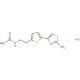 N-{2-[5-(2-amino-1,3-thiazol-4-yl)thien-2-yl]ethyl}acetamide hydrochloride - chemical structure image