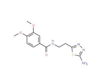 N-[2-(5-amino-1,3,4-thiadiazol-2-yl)ethyl]-3,4-dimethoxybenzamide - chemical structure image