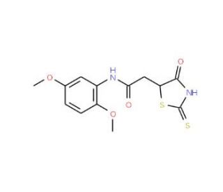 N-(2,5-Dimethoxyphenyl)-2-(2-mercapto-4-oxo-4,5-dihydro-1,3-thiazol-5-yl)acetamide - chemical structure image