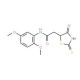 N-(2,5-Dimethoxyphenyl)-2-(2-mercapto-4-oxo-4,5-dihydro-1,3-thiazol-5-yl)acetamide - chemical structure image