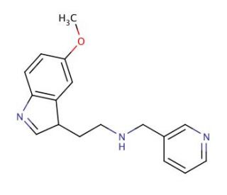 N-[2-(5-Methoxy-3H-indol-3-yl)ethyl]-N-(pyridin-3-ylmethyl)amine - chemical structure image