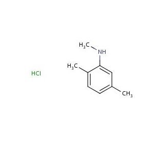 N,2,5-trimethylaniline hydrochloride - chemical structure image