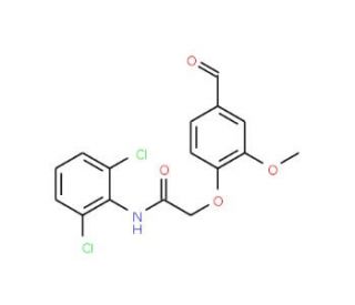 N-(2,6-Dichloro-phenyl)-2-(4-formyl-2-methoxy-phenoxy)-acetamide - chemical structure image