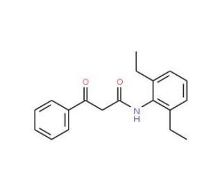 N-(2,6-diethylphenyl)-3-oxo-3-phenylpropanamide (CAS 40624-79-1) - chemical structure image