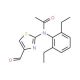 N-(2,6-diethylphenyl)-N-(4-formyl-1,3-thiazol-2-yl)acetamide - chemical structure image