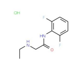 N-(2,6-difluorophenyl)-2-(ethylamino)acetamide hydrochloride - chemical structure image