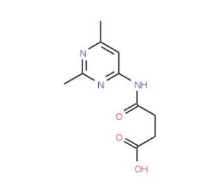 N-(2,6-Dimethyl-pyrimidin-4-yl)-succinamic acid - chemical structure image