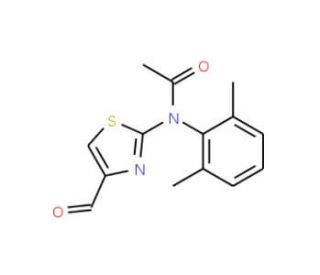 N-(2,6-dimethylphenyl)-N-(4-formyl-1,3-thiazol-2-yl)acetamide - chemical structure image