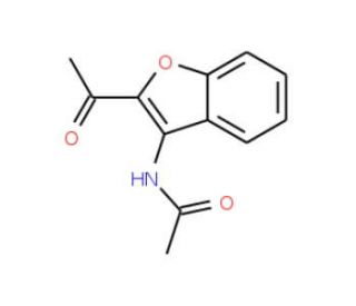 N-(2-acetyl-1-benzofuran-3-yl)acetamide - chemical structure image