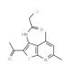 N-(2-acetyl-4,6-dimethylthieno[2,3-b]pyridin-3-yl)-2-chloroacetamide - chemical structure image