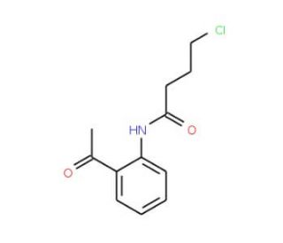 N-(2-acetylphenyl)-4-chlorobutanamide - chemical structure image