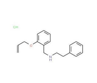 N-[2-(allyloxy)benzyl]-N-(2-phenylethyl)amine hydrochloride - chemical structure image