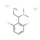 N-[2-amino-1-(2-chloro-6-fluorophenyl)ethyl]-N,N-dimethylamine dihydrochloride - chemical structure image