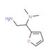 N-[2-amino-1-(2-furyl)ethyl]-N,N-dimethylamine (CAS 851169-48-7) - chemical structure image