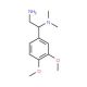 N-[2-amino-1-(3,4-dimethoxyphenyl)ethyl]-N,N-dimethylamine - chemical structure image