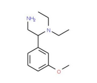 N-[2-amino-1-(3-methoxyphenyl)ethyl]-N,N-diethylamine - chemical structure image