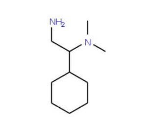 N-(2-amino-1-cyclohexylethyl)-N,N-dimethylamine - chemical structure image