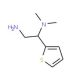 N-(2-amino-1-thien-2-ylethyl)-N,N-dimethylamine (CAS 790263-41-1) - chemical structure image