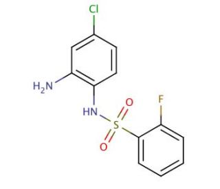 N-(2-amino-4-chlorophenyl)-2-fluorobenzenesulfonamide - chemical structure image