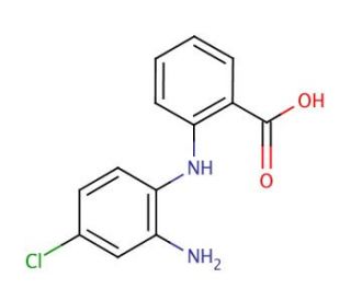 N-(2-Amino-4-chlorophenyl)anthranilic acid (CAS 67990-66-3) - chemical structure image
