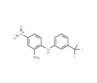 N-(2-amino-4-nitrophenyl)-N-[3-(trifluoromethyl)phenyl]amine - chemical structure image