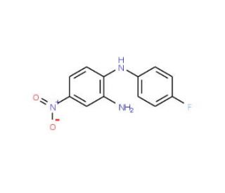 N-(2-amino-4-nitrophenyl)-N-(4-fluorophenyl)amine - chemical structure image