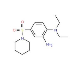 N-[2-amino-4-(piperidin-1-ylsulfonyl)phenyl]-N,N-diethylamine - chemical structure image