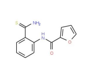 N-[2-(aminocarbonothioyl)phenyl]-2-furamide - chemical structure image